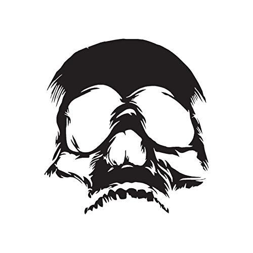 Image of Skull Bones Skeleton - Vinyl Decal Sticker - 3.75 inch x 4 inch - Black