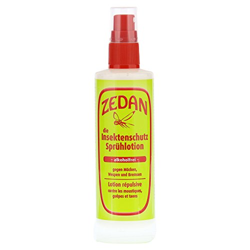Zedan - Insektenschutz Sprühlotion - Natürlicher Hautschutz gegen Mücken, Wespen , Bremsen und weitere , 1er Pack (1 x 100 ml)