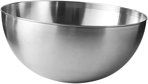 Tazón de metal grande de 1 pieza y cuenca Tazones de vidrio transparente Tazón de fideos para microondas Tazones de mezcla de metal Cuencos de sopa