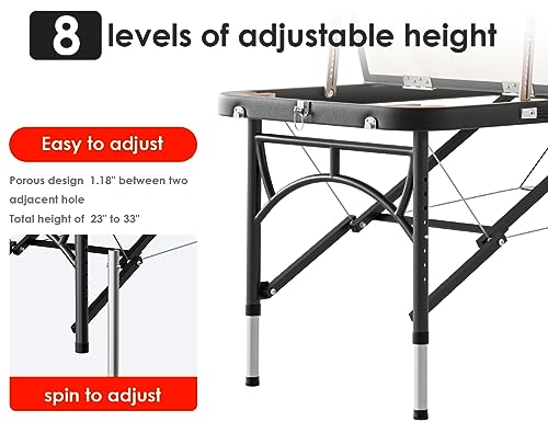 Image of CLORIS 84 inch Professional Massage Table 3 Section Portable Hold Up to 1100LBS