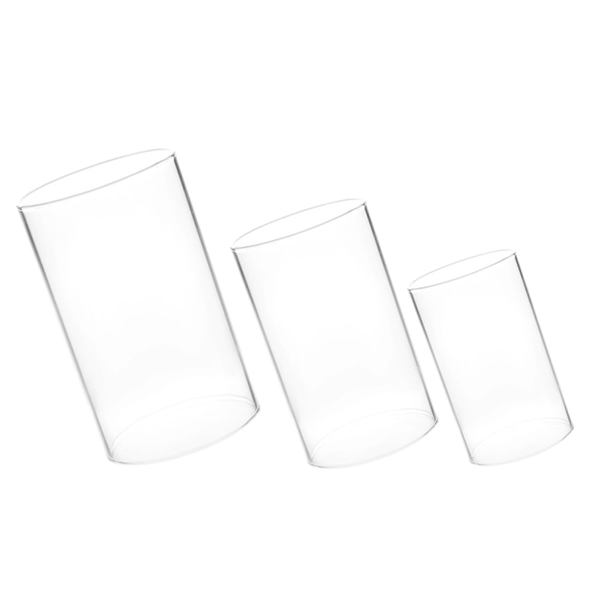 Generico 3 Pz Ombra Di Titolari Barattolo Di Profumo Leggero Imbrattare Stoppini Di Lumino Kit Per Realizzare Candele Candelieri Portacandele Alto Borosilicato