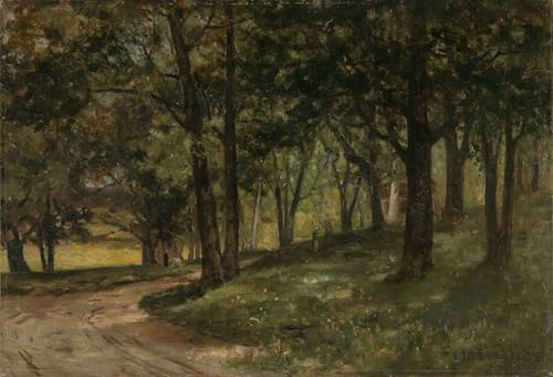 Art paysage avec des arbres Bannister pour salon chaleureux et décoration murale élégante