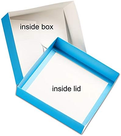 Paper Mart 25ea - 10 X 10 White Lux Fld-Up Gift Box Lid-Pkg