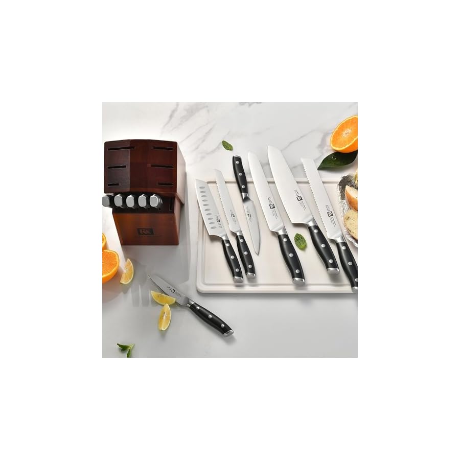 Stahl-High-Carbon-Exclusive-German-Steel-13-Piece-Knife-Block-Set-Black Klaus Meyer Stahl High Carbon Exclusive German Steel 13 Piece Knife Block Set (Black)