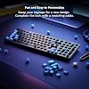 GLORIOUS GMMK 2 Gaming Mechanical Keyboard - Hotswap Cherry Mx Style Linear Switches- Full Size Wired Keyword- Double Shot Keycaps, RGB - PC Setup Accessories - 96%, Black