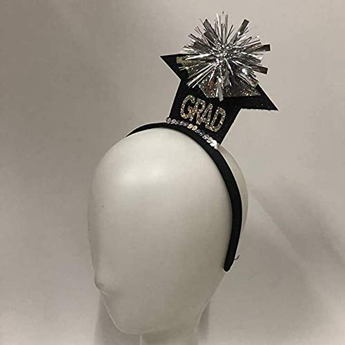 Binaryabc Graduation Cap Headband,Graduation Dress Up Costume Accessory Party Favor,Graduation Decorations Supplies(Black) #TOP2