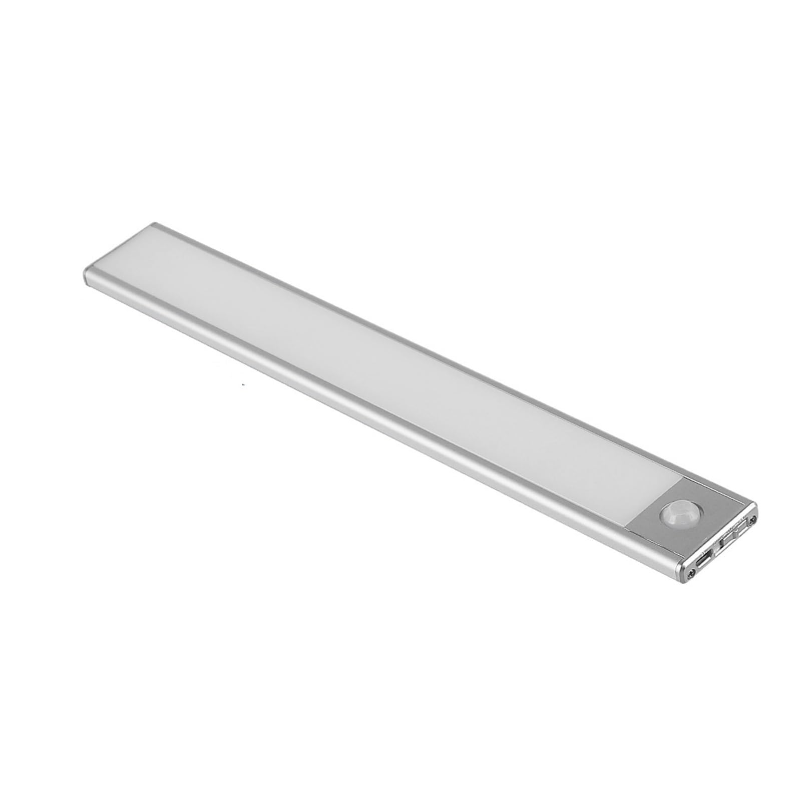 OśWietlenie Szafek Bezprzewodowy Czujnik Ruchu LED Do Szafki Typ C Trójkolorowa Lampka Nocna Lampa Do Szafy Podświetlenie Schodów Do Szafki Kuchennej łAtwy Montaż(2PCS,40CM)