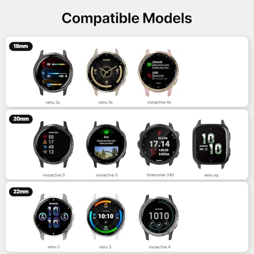 Fullmosa Quick Release Watch Band 22mm 20mm 18mm, Leather Silicone Hybrid Wacth Bands for Casio Watch/Samsung Galaxy Watch/Huawei Watch/Garmin Forerunner/Citizen Watch