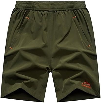 JINSHI Men’s Outdoor Quick Dry Lightweight Sports Shorts Zipper Pockets