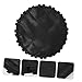 JUMPLAWN 1Pc Round Trampoline Replacement Jumping Mat Durable Black Outdoor Mat for Trampolines Easy to Install Strong Cloth for Outdoor Fun