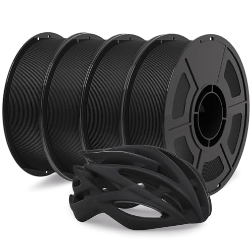Image of IEMAI Carbon Fiber PETG Filament 1.75mm Bundle 4KG, Matte Black PETG-CF 3D Printer Filament with Dimensional Stability & Low Warpage, High Stiffness, Heat Resistant, Easy Print