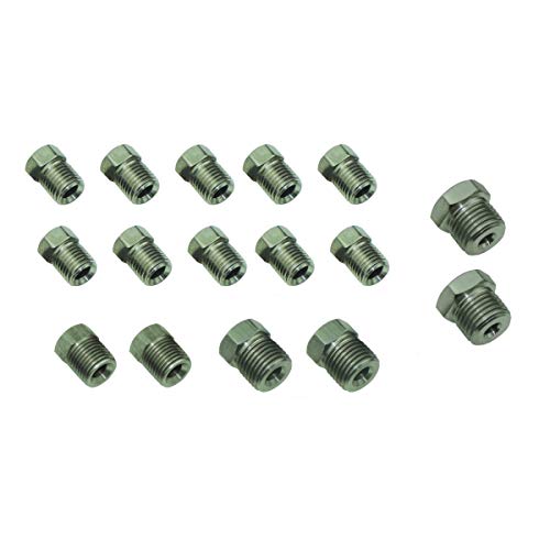 Inline Tube Replacement For 3/16 Tube Nut Fitting Pack 16Pc Stainless #TOP7