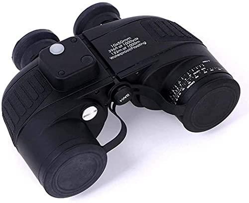 Binoculares 10x50 alta potencia HD con brújula miniatura 1