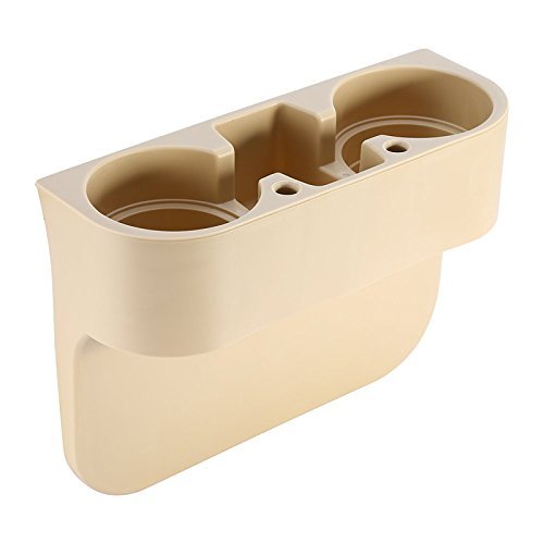 Car Valet Front Seat Organiser Mobile/Glass Holder Beige