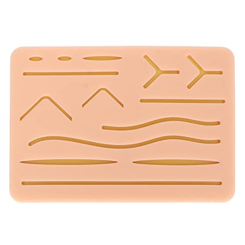 Image of Suture Practice with Simulated Human Tissue Lightweight Silicone Model, Portable Training Tool for Students Dentists Surgeons