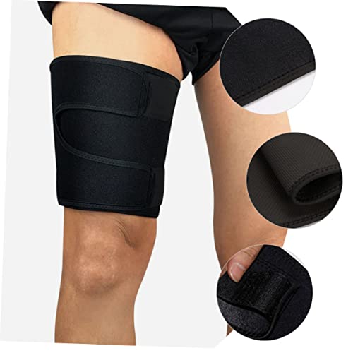 Faja de Compresión Ajustable para Muslo Negro miniatura 2