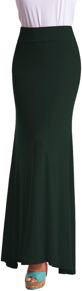 Maxi Skirts for Women Plus Size Large Olive Green