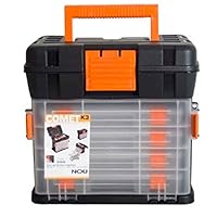 Caisse À Outils Boîte à Outils En Plastique Avec Poignée Et Plateau