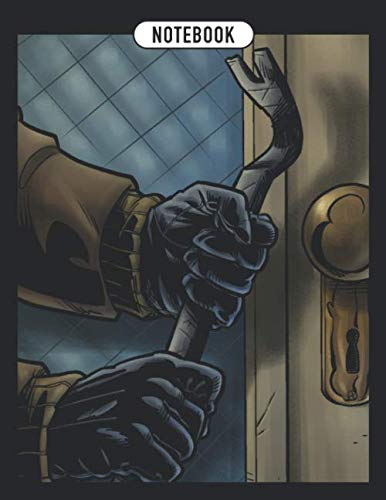 Notebook: Comic Book Style Action Notebook, Crowbar, Lined Pages