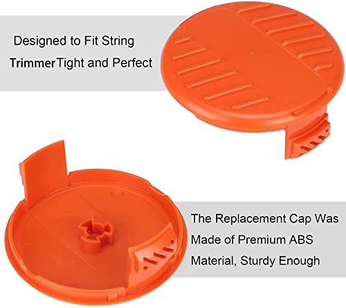 Image of THTEN RC-100-P Spool Cap Spring Fit for Black+Decker AF-100 AFS Trimmers | RC100P,385022-03 Compatible with Black and Decker Weed Eater Cover,Weed Wacker Caps Grass Trimmer Parts for AFS Trimmer