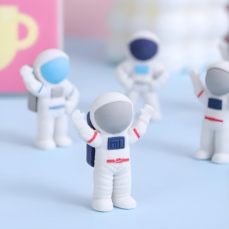 Image of Radiance 12 Pcs Space Theme Erasers for Kids | Fun Pencil Erasers for Boys | Random Designs & Colors | Fancy Stationery for School & Birthday Return Gifts
