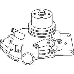 Compatible with John Deere Pump Assembly Water Part No A-AR77142
