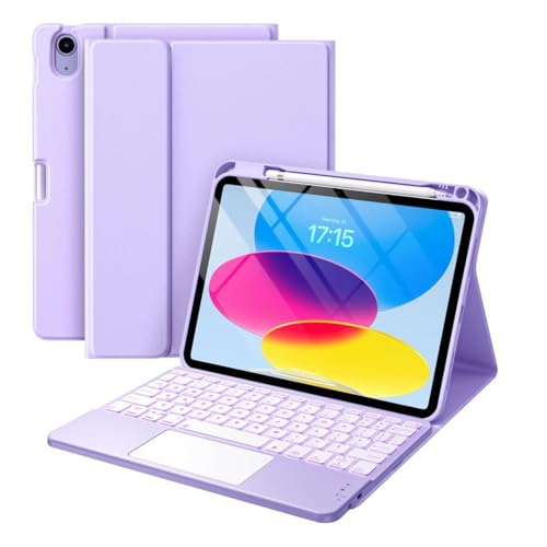 Étui clavier iPad Pro 13 M4 2024 rétroéclairé AZERTY amovible