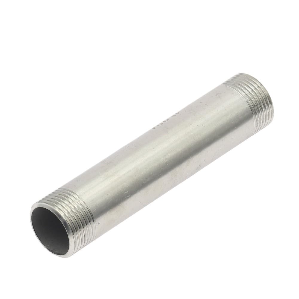 1pcs SS 304 Stainless Steel Pipe Fittings 1/8" 1/4" 3/8" 1/2" 3/4" 1" 1-1/4" 1-1/2" Male Thread Water Connection (150mm,DN65)