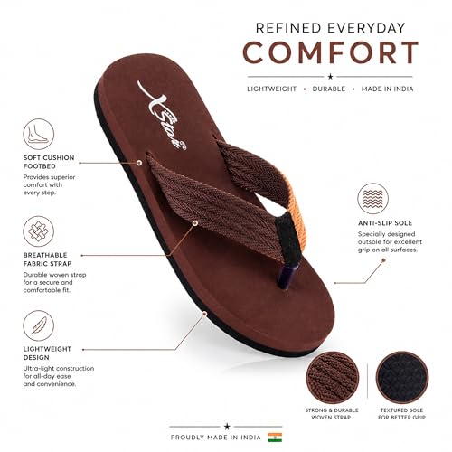 Image of XSTAR Eco Flip Flops for Men | Comfortable Indoor Outdoor Fashionable Slippers for Men And Boys