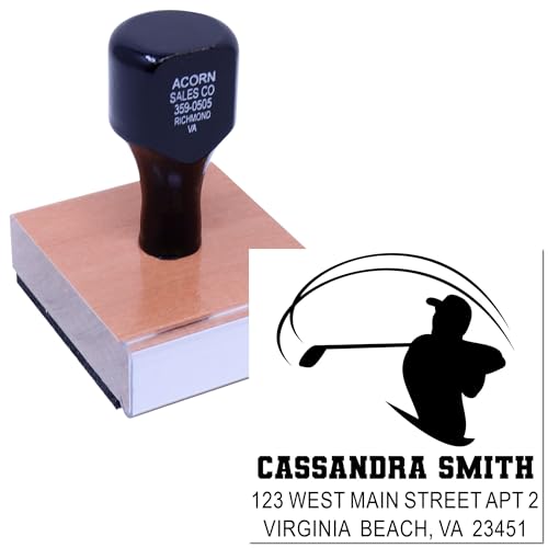 Image of Dance Silhouette Rubber Stamp with Ink, 1-5 /8 Square Wood Handle - Professional Craft Stamp for Scrapbooking, Card Making, and DIY Crafts