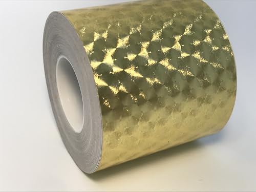 Paper Street Plastics Engine Turn Tape (Gold, Small 1.5 inch x 50 ft)