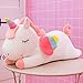 Poupée Licorne Jouet Licorne Jouets en Peluche pour Enfants Énorme Peluche Jouet Mignon Licorne Minion en Peluche 80cm Blanche