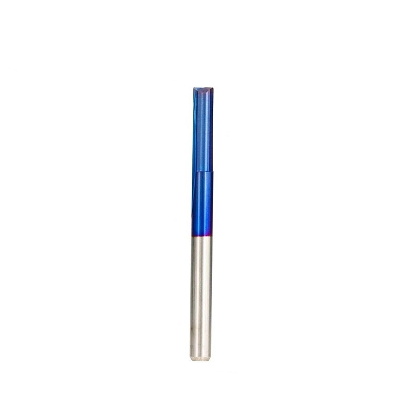 TBZOQAID 10pcs ﻿2 Flutes Straight Slot Router Bits 3.175 Shank Carbide End Mill Milling Cutter CNC Bit Tool(3.175x28mm)