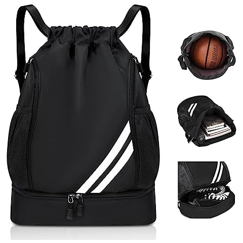 Umikk Mode Sport Rucksäcke, Große Kapazität Kordelzug Turnbeutel Wasserdicht Rucksack Cover