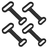 Briny River 4er-Set Fensterlüftungshalterungen Kompatibel mit Polykunststofffenstern für Wohnwagen Und Wohnmobile Schwarz