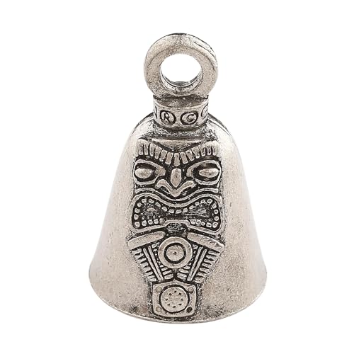 Image of Guardian Bell Good Luck Bell w /Keyring & Black Velvet Gift Bag | Motorcycle Bell | Lead-Free Pewter | Made in USA