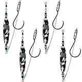 4 Pack Catfish Rigs for Bottom Fishing, EVA Santee Rig Catfish Floats Rigs Catfishing Equipment Tackle Combo Bait Floats Fishing Bobbers Popping Corks with Circle Hooks(White)