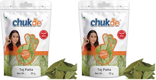 Image of Chukde - Tej Patta | Indian Bay Leaf | Handpicked & Carefully Packed | Ideal for Flavorful Curries, Biryanis, and Rice Dishes | Anti-inflammatory Properties | 50 Gram (Pack of 12)