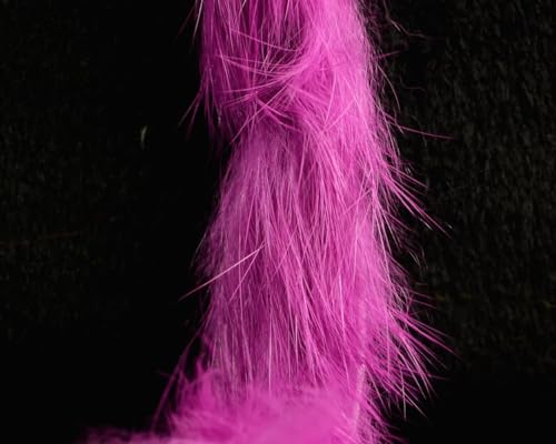 Hareline Fly Tying Magnum Rabbit Strips - Wide Rabbit Fur Strip Material for Streamers, Pike, Musky & Saltwater Flies