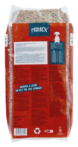Primox Hunde-Trockenfutter 15kg | hergestellt in DE | Nährstoffreich | Ohne Zucker & andere Zusätze | Für Vitalität & Gesundheit beim Hund (Rind & Gemüse)