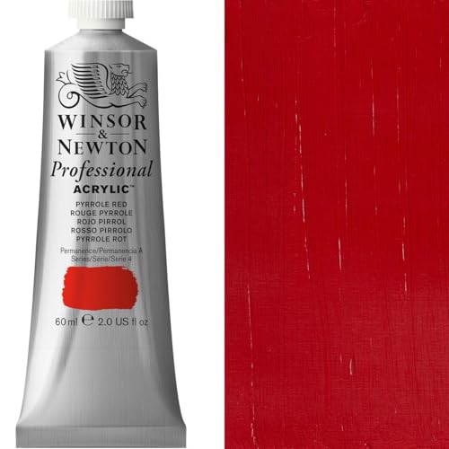 Winsor & Newton 2320534 60 ml Professional Acrylic Colour - Pyrrole Red