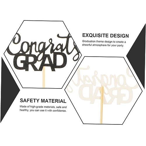 Abaodam 20 Pçs Cupcake Inserção De Bolo De Formatura 2023 Enfeites De Festa De Formatura Enfeites De