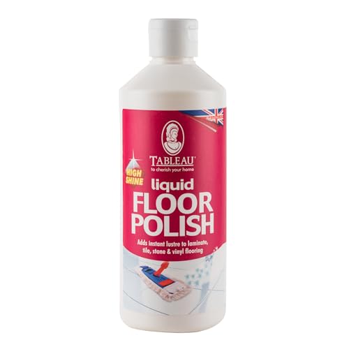 Tableau High Shine Floor Polish, 500 ml (Pack of 1). Cleaning Products For Home. Multi Use Flooring Polish. Easy To Use Liquid Polishing For Sealed Floors. Made In Great Britain