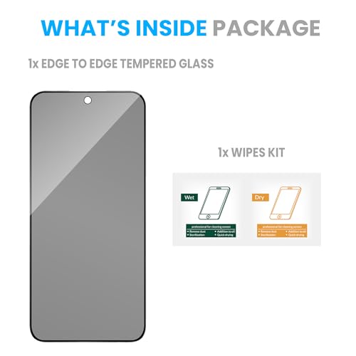 Image of FIRST MART Privacy Tempered Glass for Oppo Reno 15 & Reno 15C | Anti-Spy Screen Protector, Edge-to-Edge 9H Scratch Protection, Case-Friendly, Bubble-Free | Pack of 1