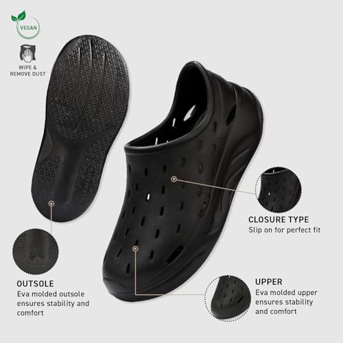 Image of Neeman's Cushers Rainscape Clogs for Men | Water-Friendly Slip-On Clogs | Lightweight Cushioned Comfort | Quick Dry Casual Footwear | Everyday Walking Chappal