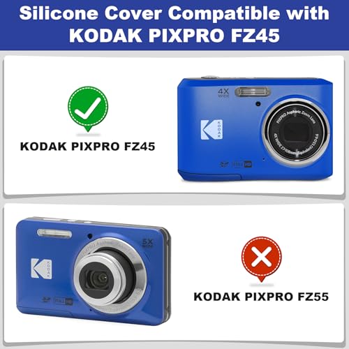 Funda de silicona para cámara Kodak PIXPRO FZ45 azul miniatura 4