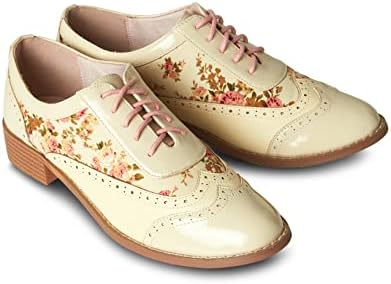 Joe Browns Women’s Floral Patent Brogue Shoes Oxford