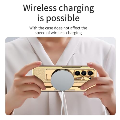 Étui de téléphone en cuir de galvanoplastie de luxe Galaxy Z Fold - 5