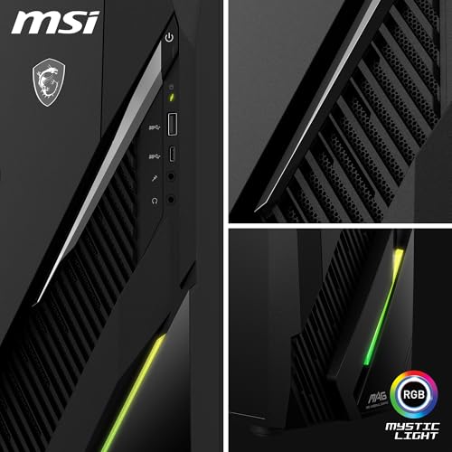 MAG Infinite E1 14NVL5-104EU Gaming PC – Processore Intel Core i5 14400F, scheda video GeForce RTX 5060 8G, 16GB di RAM DDR5, 1TB SSD PCIe GEN4x4 w/o DRAM NVMe - Alimentatore 80+ Bronze, Wi-Fi 6E - PC Desktop - Immagine 2
