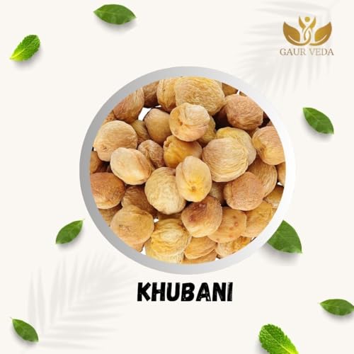 Image of GAURVEDA Khubani (Apricots) | Dried Fruit | Natural Sweetness, Healthy Snack | Perfect for Festive Gifting & Snacking, | 250 Grams